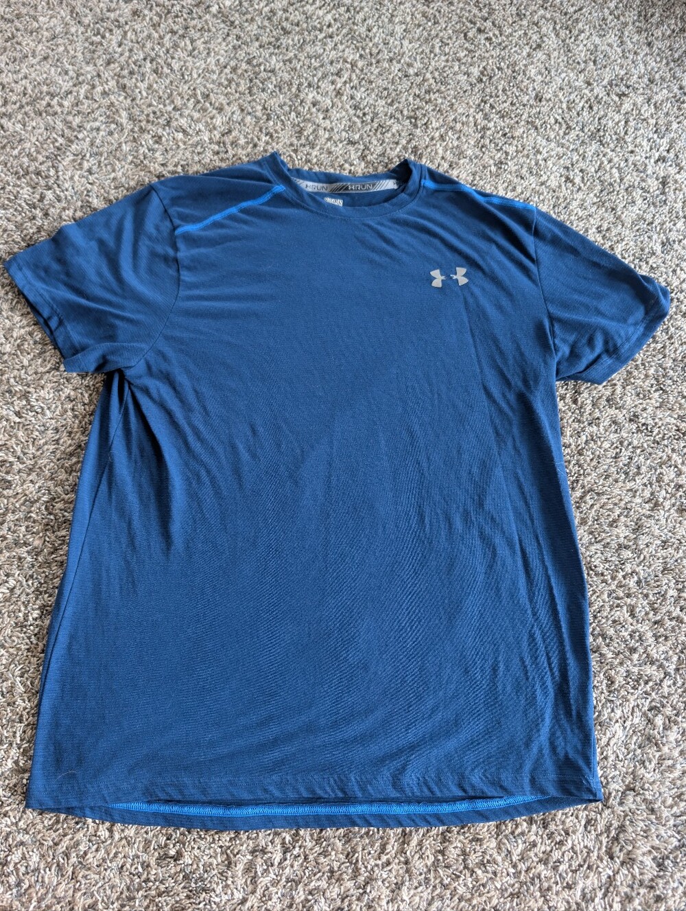 Under Armour Men's Navy Blue Short Sleeve Run Tee